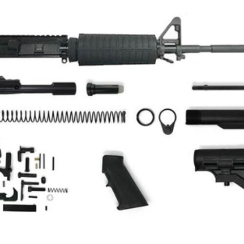 5.56 AR 15 Rifle Kit – 16″ Phosphate Barrel 1:7 Twist Rate with Classic A2 Handguard