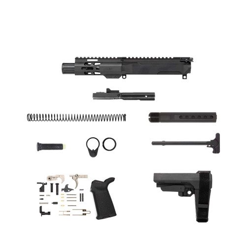 AR9 Pistol Kit – 4″ Nitride Barrel, 1:10 Twist Rate with 5″ M-Lok Handguard