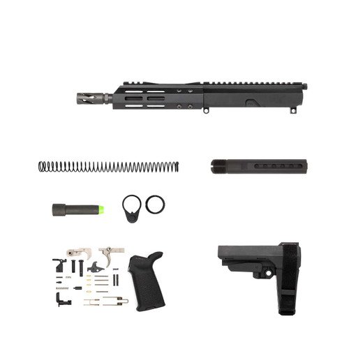 AR9 Pistol Kit – 7.5″ Parkerized Heavy Barrel, 1:10 Twist, 6.5″ MLOK Handguard