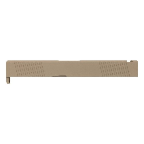 Front & Rear Serrations – Glock® 19 Compatible Slide – FDE