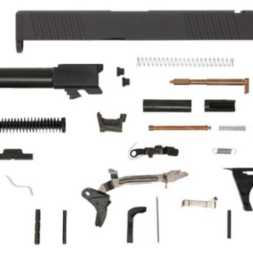 Glock® 19 Compatible Pistol Build Kit w/ Front & Rear Serrated Slide