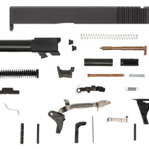 Glock® 19 Compatible Pistol Build Kit w/ Rear Serrated Slide