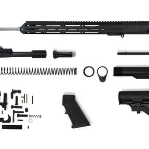 LR-308 Rifle Kit – 20″ Stainless Steel, Fluted Heavy Barrel, 1:10 Twist Rate with 15″ M-Lok Handguard