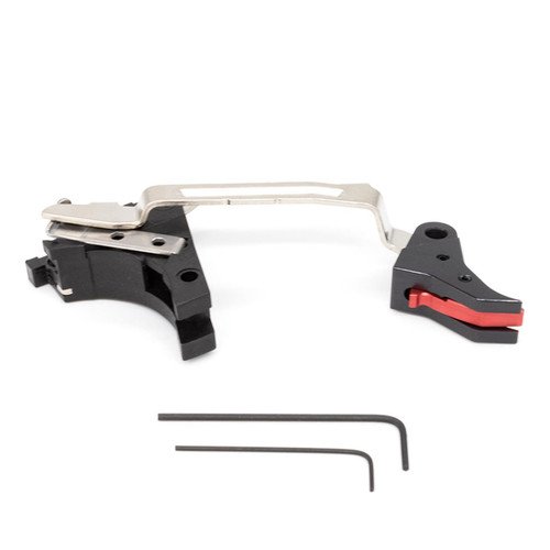 TF Tactical SPSR “Lighting Tap” 2.0 Trigger, Red/Black, w/ Short Pull/Reset Bar (Gen 3 GLOCK® 17/19)